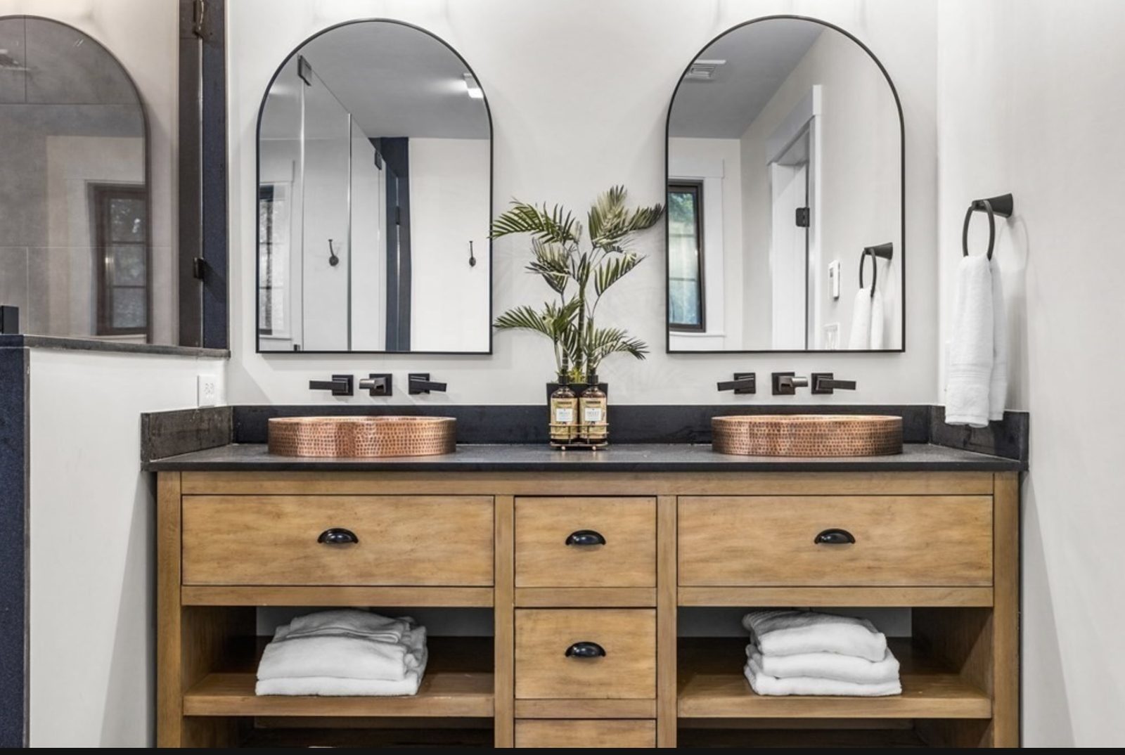 Copper Vessel Sink Vanity
