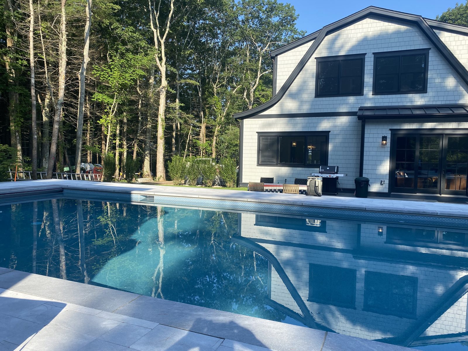 Completed pool and patio