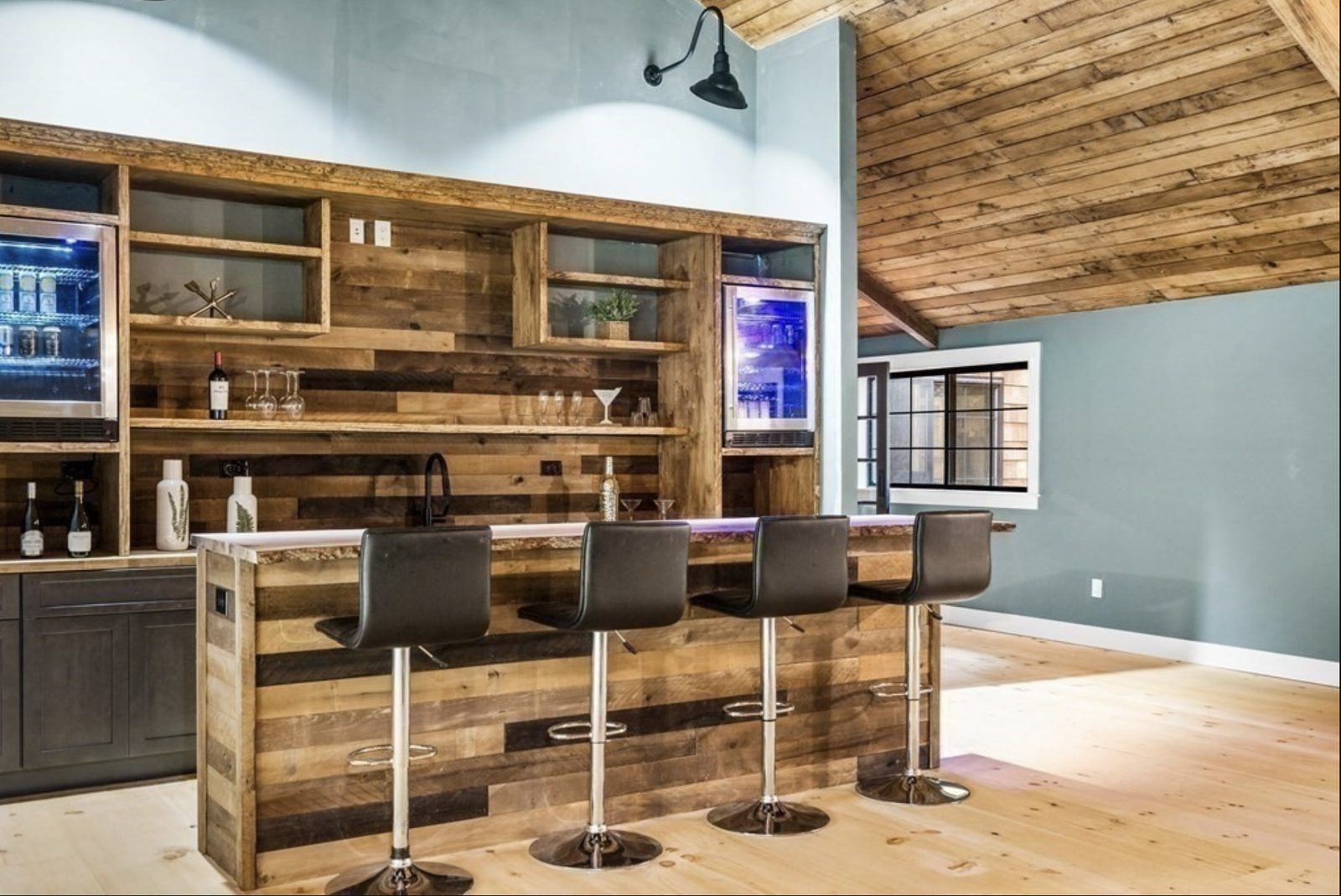 Reclaimed Wood Bar